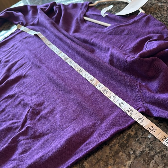 Zenana outfitters crewneck purple knit sweater NWT 2X - Picture 7 of 9